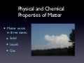 Physical And Chemical Properties Of Matter Powerpoint