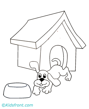 Pictures Of Puppies To Colour In