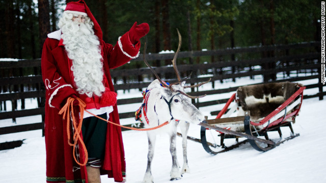Pictures Of Santa Claus And His Reindeer