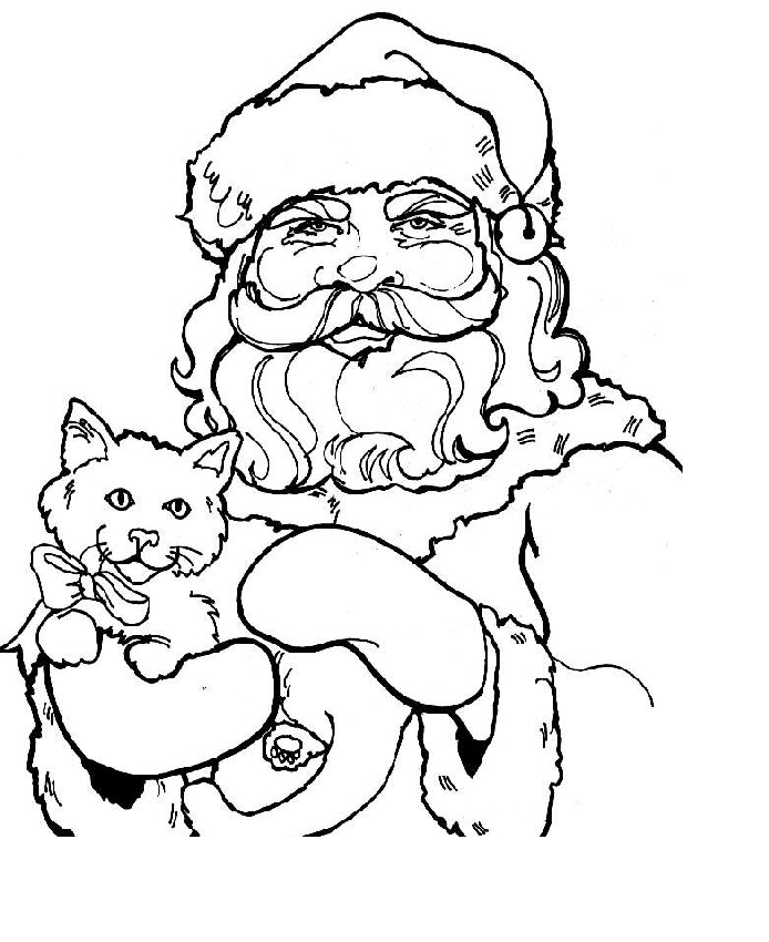 Pictures Of Santa Claus For Kids To Color