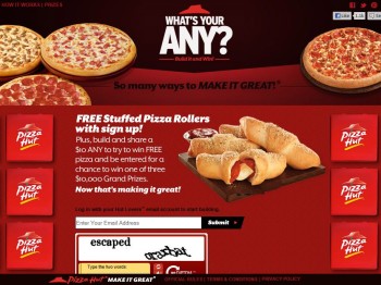 Pizza Hut Coupons Codes 2013