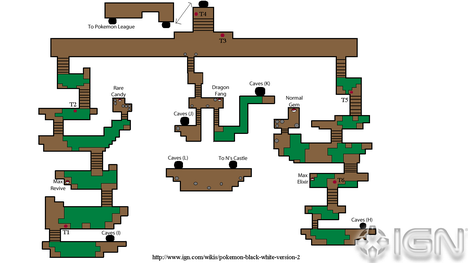 Pokemon Black 2 Abyssal Ruins Map