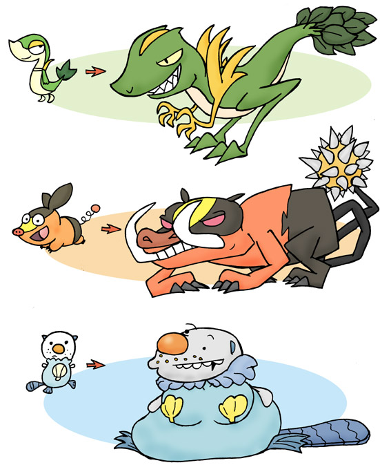 Pokemon Black 2 Starters Evolution