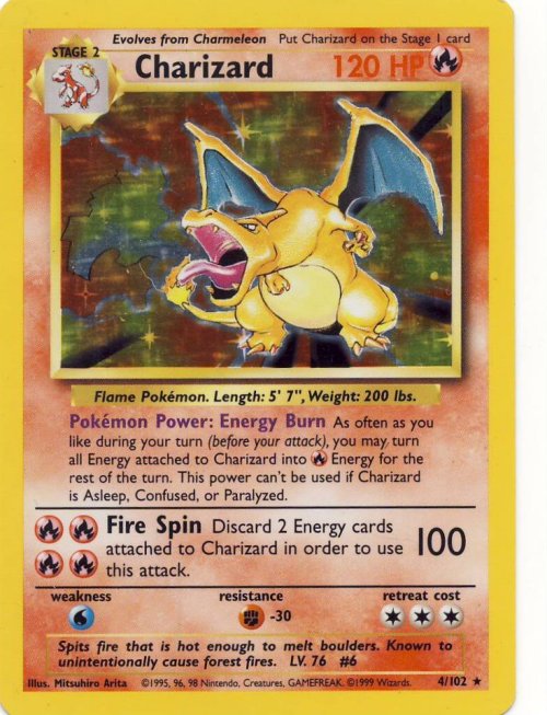 Pokemon Cards Charizard