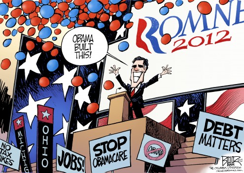 Political Cartoons 2012 Election Romney
