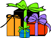 Presents Under A Christmas Tree Clip Art