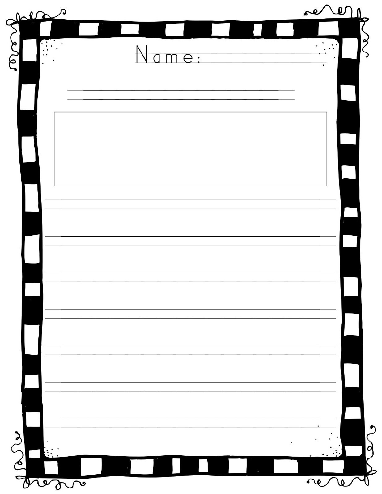Primary Writing Paper Template Free