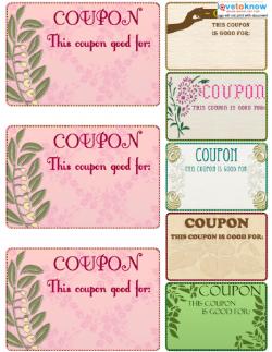 Printable Coupons For Boyfriend