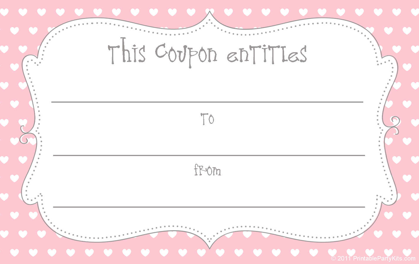 Printable Homemade Coupons Template