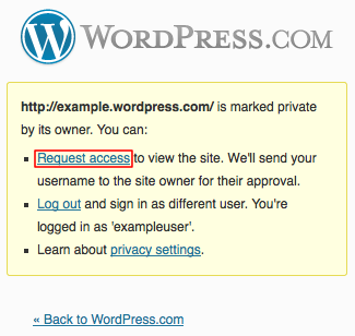 Privacy Settings Wordpress