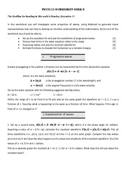 Properties Of Waves Worksheet Answers