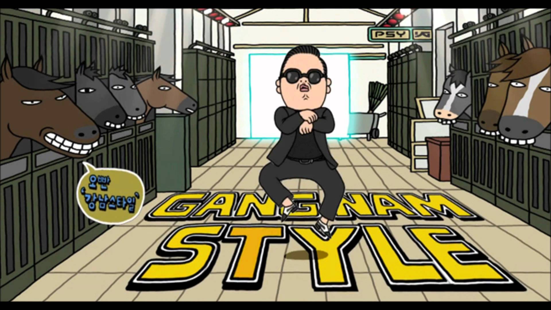 Psy Gangnam Style Cartoon Picture