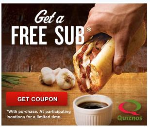 Quiznos Coupons 2012 October