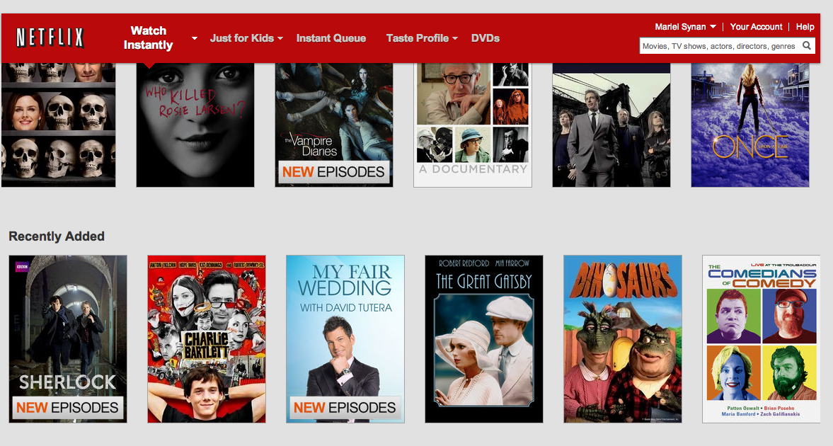 Recently Added To Netflix November 2012