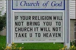 Religions Of The World Funny Sign
