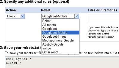 Robots.txt Allow Only Index