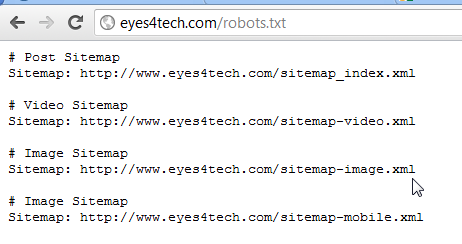 Robots.txt Sitemap Link