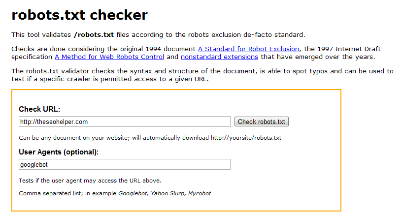 Robots.txt Validator Tool