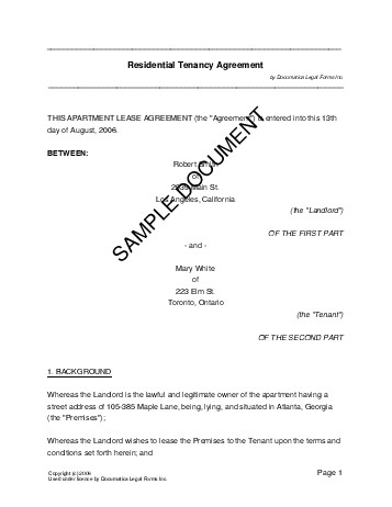 Room Rental Agreement Template