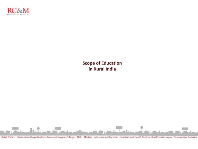 Rural Education In India Ppt