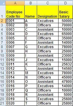 Salary Slip Excel Format