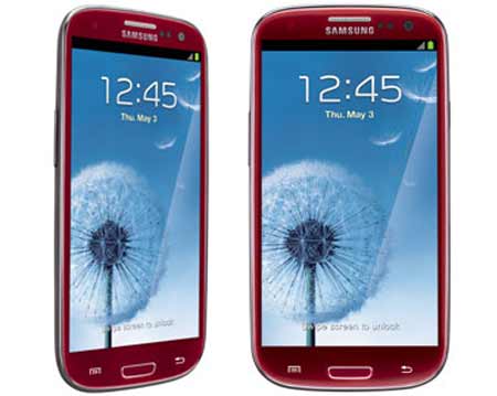 Samsung Galaxy S3 Red Colour