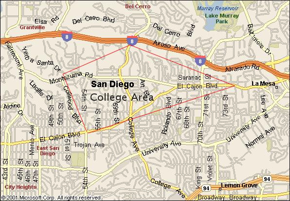 San Diego State University Campus Map