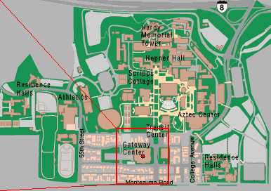 San Diego State University Map