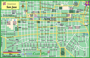 San Jose Costa Rica Map