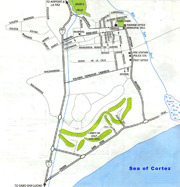 San Jose Del Cabo Map