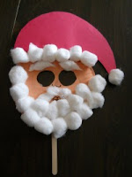 Santa Claus Face Mask For Kids