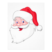Santa Claus Face Template Free