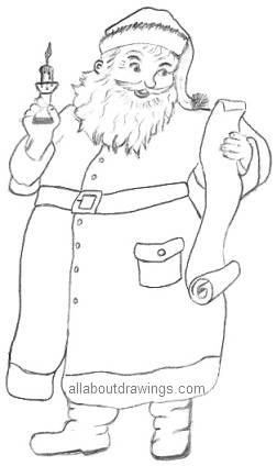 Santa Claus Images For Drawing