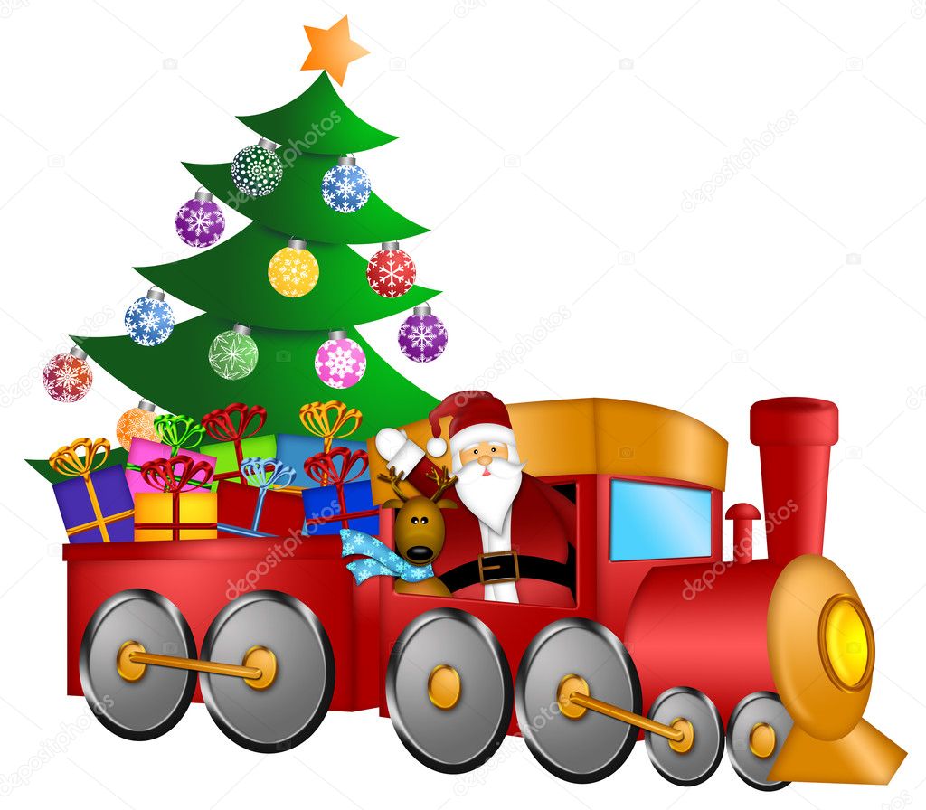 Santa Claus Images With Christmas Tree