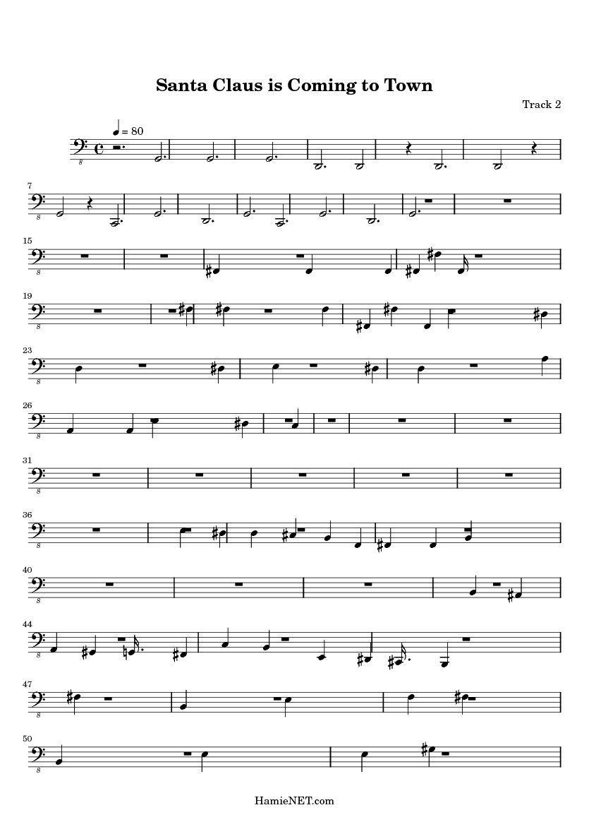 Santa Claus Is Coming To Town Sheet Music Easy Free