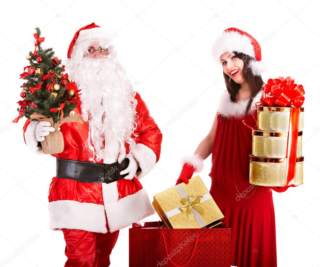 Santa Claus With Gifts Pictures