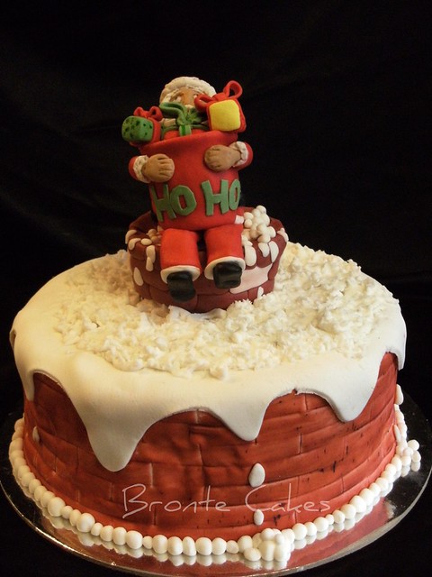 Santa Down The Chimney Cake