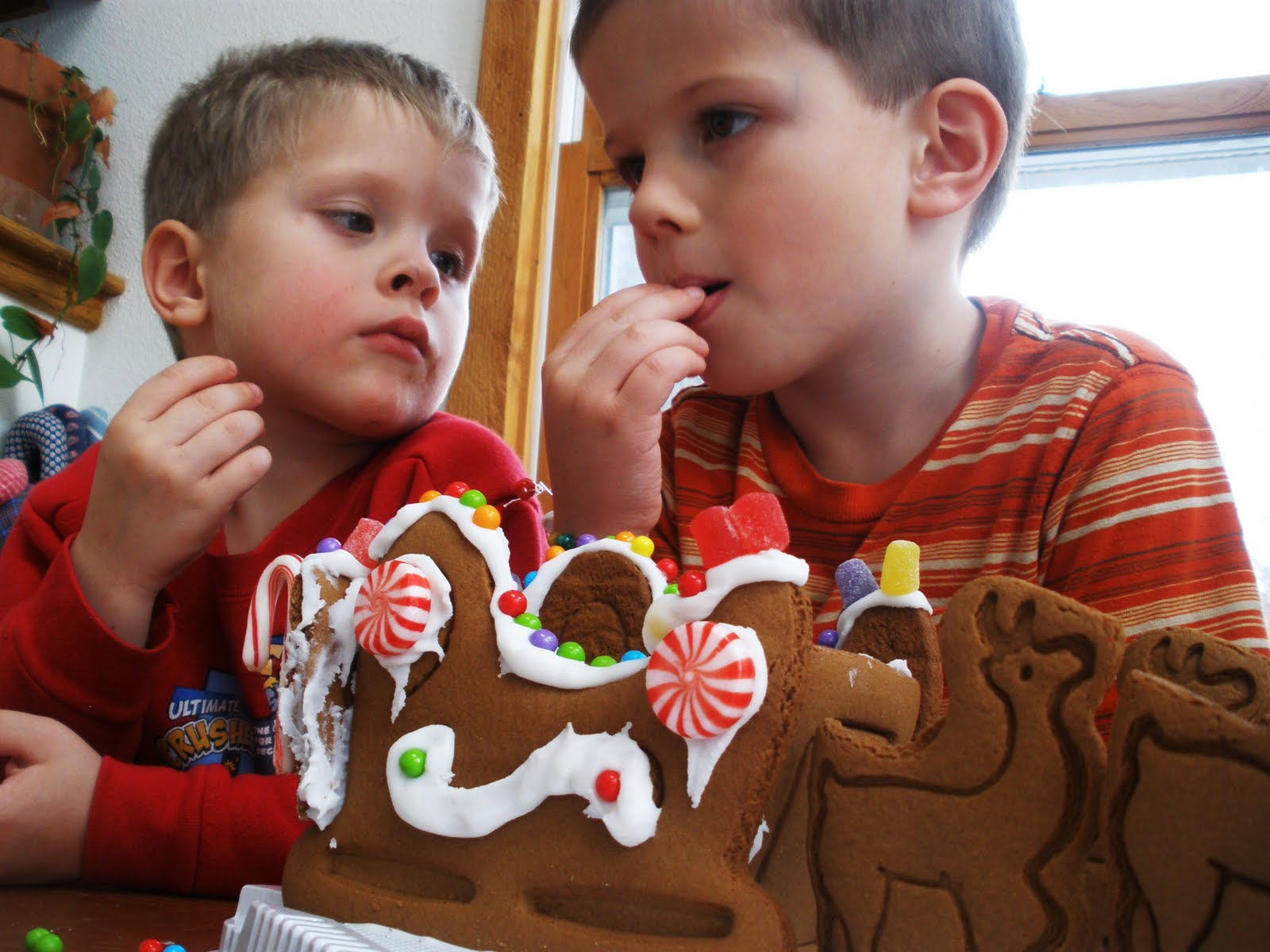 Santa Sleigh Template Gingerbread