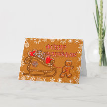 Santa Sleigh Template Gingerbread
