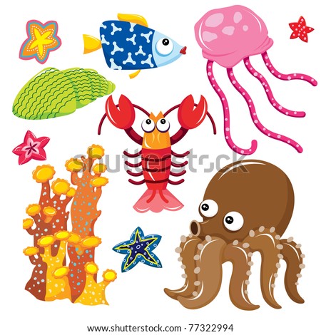 Sea Animals Cartoon Pictures