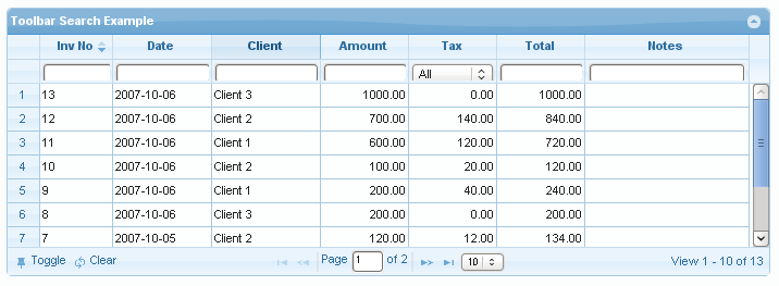 Search Html Table