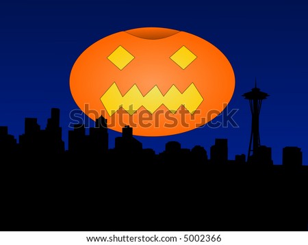 Seattle Skyline Silhouette Vector