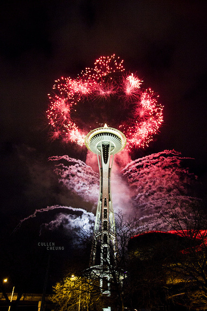 Seattle Space Needle Fireworks Music