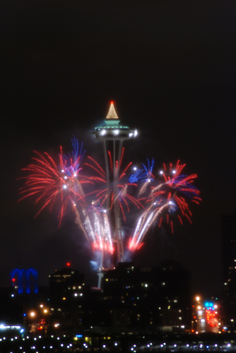 Seattle Space Needle Fireworks Music