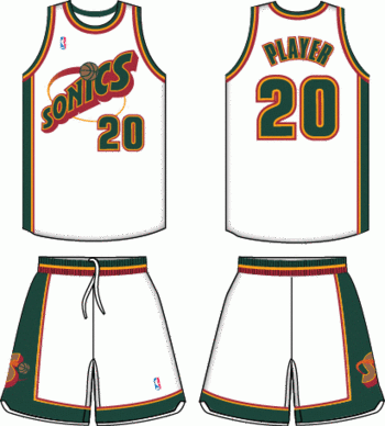 Seattle Supersonics Jersey For Sale