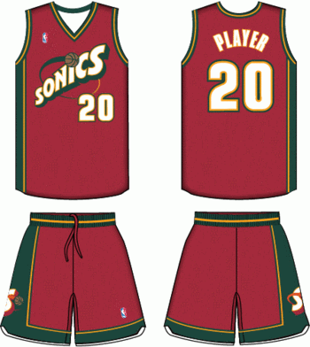 Seattle Supersonics Jersey For Sale