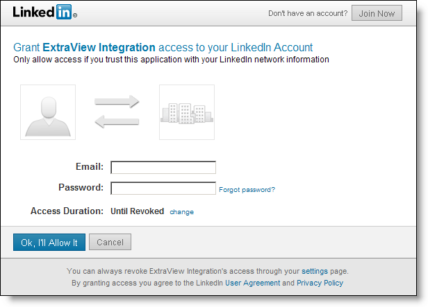 Sign In With Linkedin Button