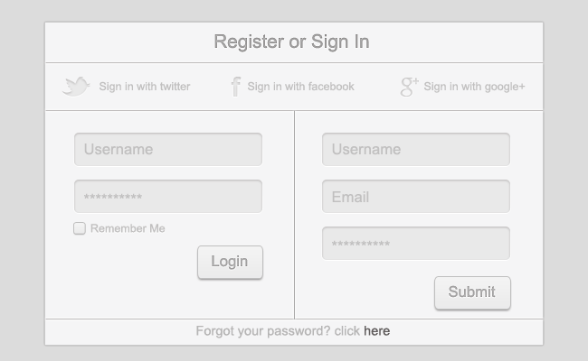 Sign Up Form Design Examples