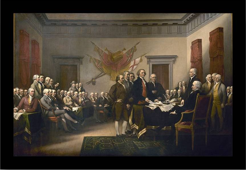 Signing The Declaration Of Independence Painting