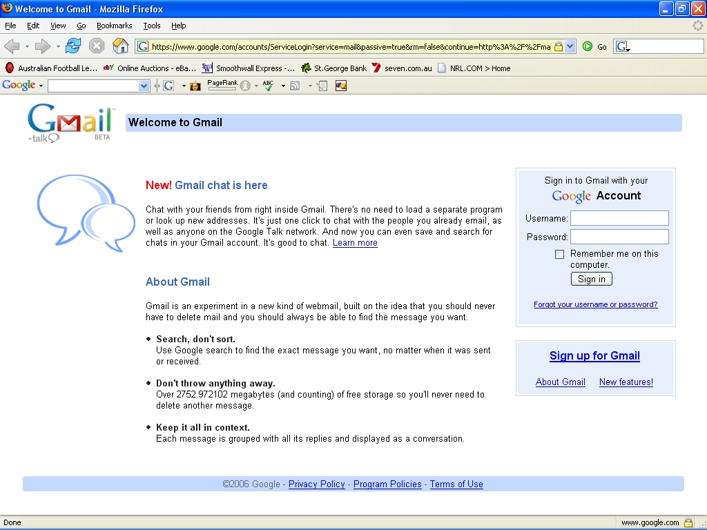 Signup Gmail